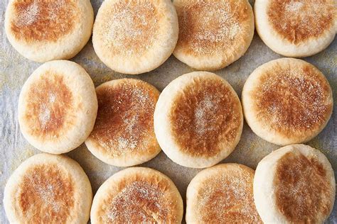 baked-english-muffins-recipe-king-arthur-baking image