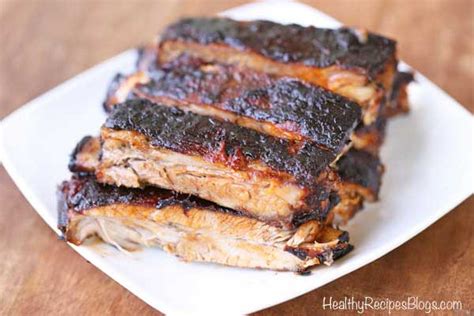 fall-off-the-bone-oven-baked-ribs-healthy-recipes-blog image