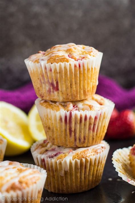 strawberry-lemon-muffins-marshas-baking-addiction image
