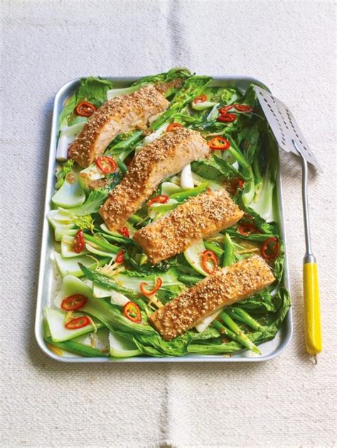 roasted-sesame-salmon-with-ginger-and-chilli-pak-choi image