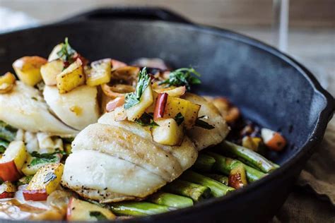 sauted-halibut-with-apple-lemon-brown-butter-sauce image
