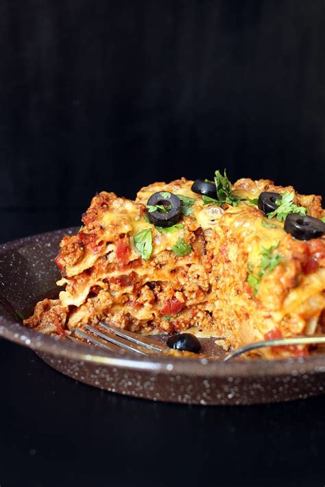 chili-stacks-a-quick-easy-stacked-tortilla-casserole image