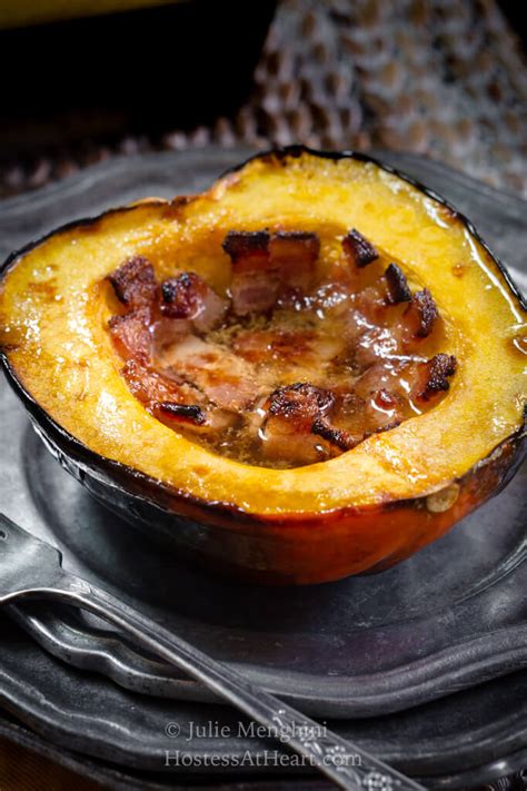 baked-acorn-squash-with-bacon-and-brown-sugar image