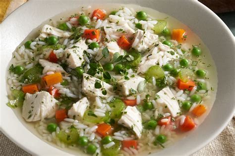 three-herb-chicken-rice-soup-recipe-instructions image