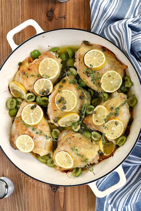 chicken-thighs-with-olives-capers-and-lemon image