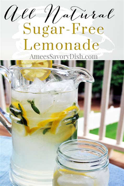 all-natural-sugar-free-lemonade-amees-savory-dish image