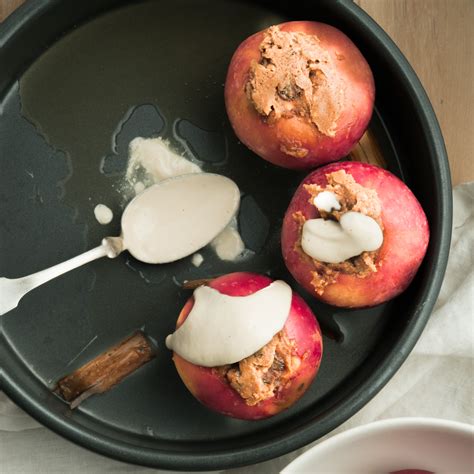 peanut-butter-baked-apples-with-silky-cashew-cream image