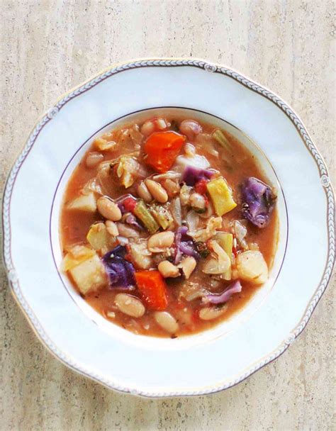 white-bean-and-vegetable-soup-recipe-simply image