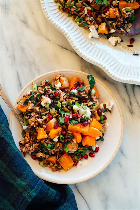 butternut-squash-and-wild-rice-stuffing-recipe-cookie-and-kate image
