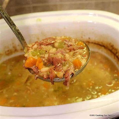 crock-pot-ham-and-bean-soup-101-cooking-for-two image