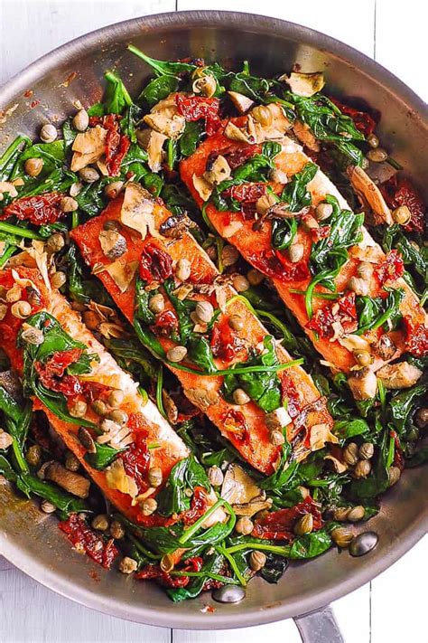 pan-seared-salmon-with-spinach-julias-album image