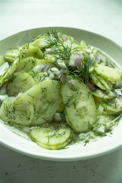 traditional-german-dill-cucumber-salad-lexas image