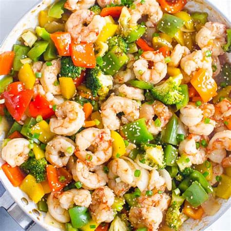 healthy-shrimp-and-vegetable-stir-fry-ifoodrealcom image