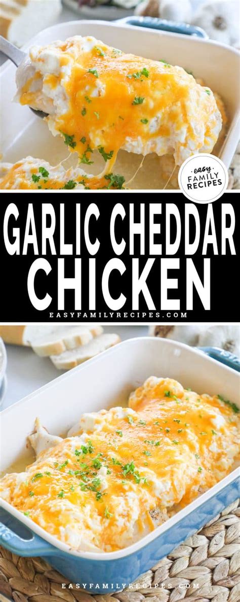 cheesy-garlic-cheddar-chicken-bake-easy-family image