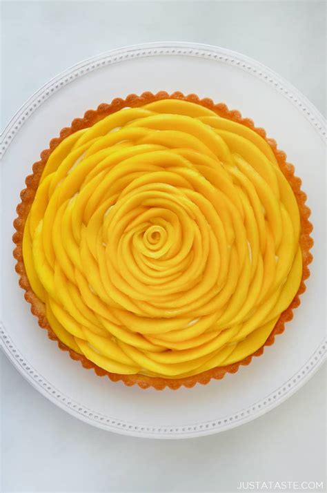 mango-tart-with-vanilla-bean-pastry-cream-just-a-taste image