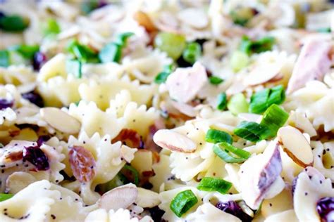 poppy-seed-pasta-salad-with-chicken-grapes-almonds image