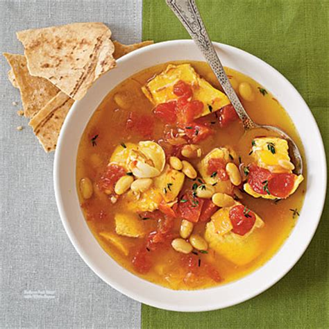 saffron-fish-stew-with-white-beans-recipe-myrecipes image
