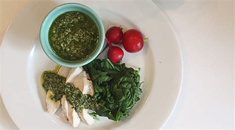 poached-chicken-breasts-with-lemon-basil-salsa-verde image