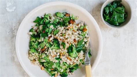 toasted-barley-salad-with-broccoli-recipe-bon-apptit image