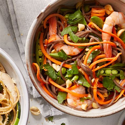 thai-inspired-peanut-shrimp-noodles-recipe-eatingwell image