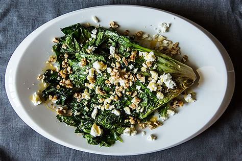 wilted-escarole-with-feta-walnuts-and-honey-food52 image