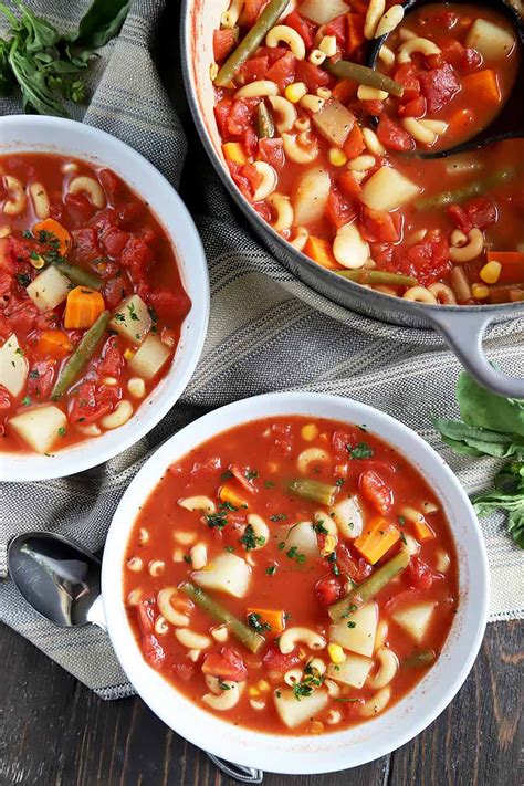 easy-vegetable-pasta-soup-is-hearty-and-healthy-foodal image