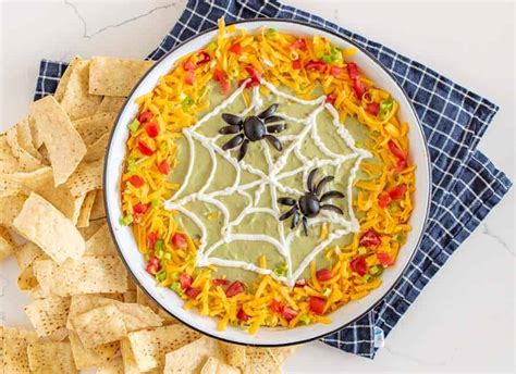 halloween-spiderweb-bean-dip-recipe-easy-party-food image