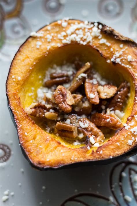 maple-butter-roasted-acorn-squash-with-pecans image