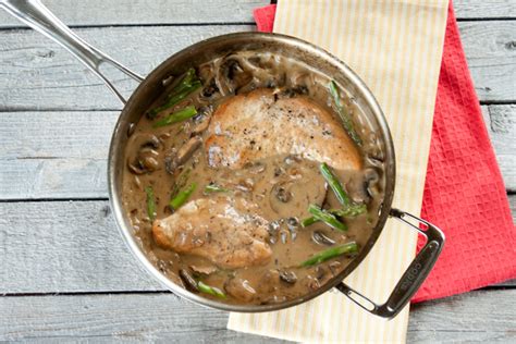 healthy-pan-fried-chicken-with-creamy-mushroom image