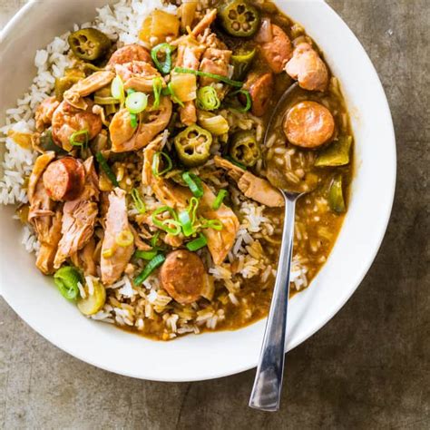 slow-cooker-chicken-and-sausage-gumbo-cooks image