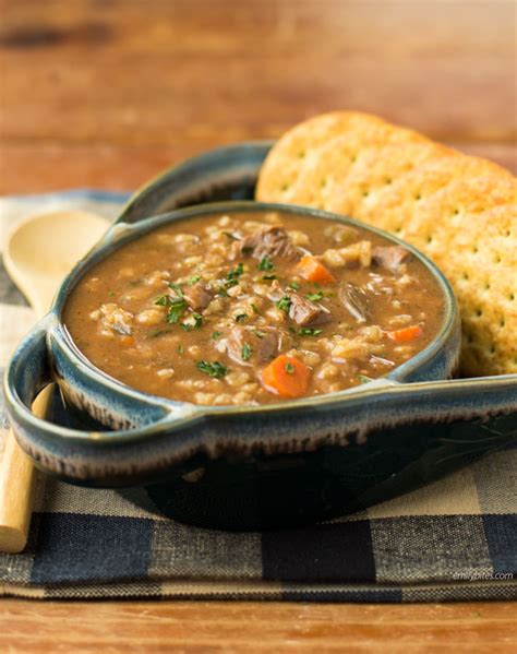 slow-cooker-beef-and-barley-soup-emily-bites image
