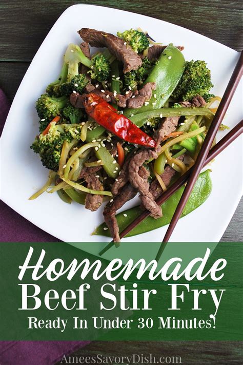 easy-beef-stir-fry-with-vegetables-amees-savory-dish image