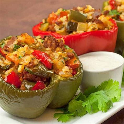 pepper-stuffed-peppers-with-chorizo image