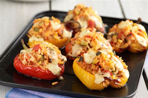 easy-mediterranean-stuffed-peppers-dinner image