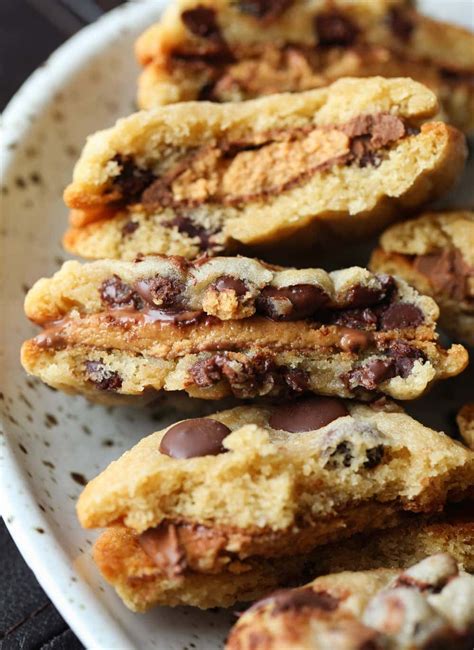 chocolate-chip-peanut-butter-cup-cookie-sandwich image