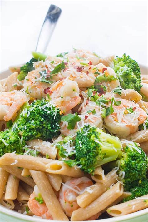shrimp-and-broccoli-penne-the-lemon-bowl image