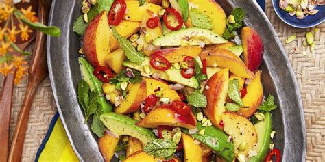 best-spicy-peach-and-avocado-salad-recipe-country image