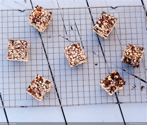 chocolate-and-peanut-butter-puffed-rice-bars image