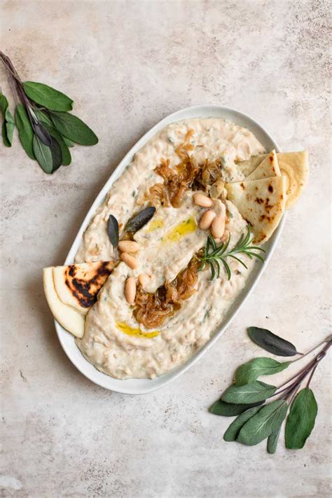 caramelized-onion-white-bean-dip-the-curious-chickpea image