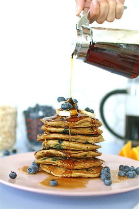 blueberry-oat-pancakes-healthnut-nutrition image