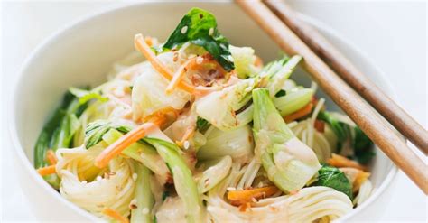 rice-noodles-with-bok-choy-and-carrots-recipe-eat image