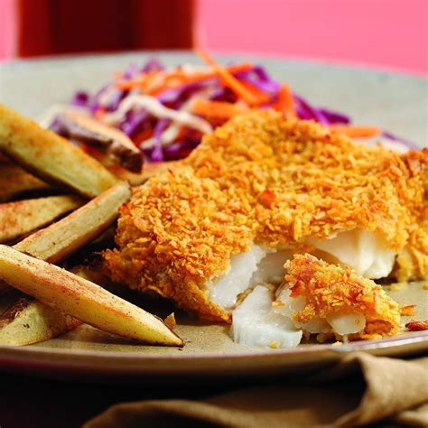 oven-fried-fish-chips-eatingwell image