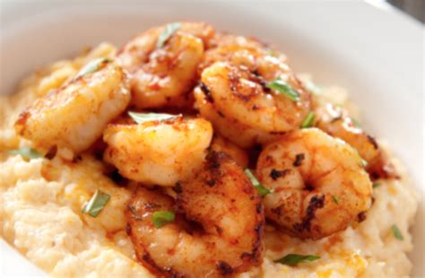 the-best-cajun-shrimp-cheddar-cheese-grits-ever image