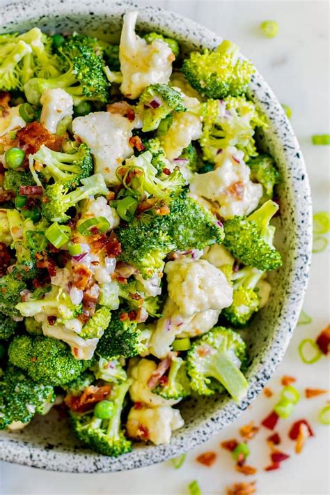 the-best-creamy-broccoli-cauliflower-salad image