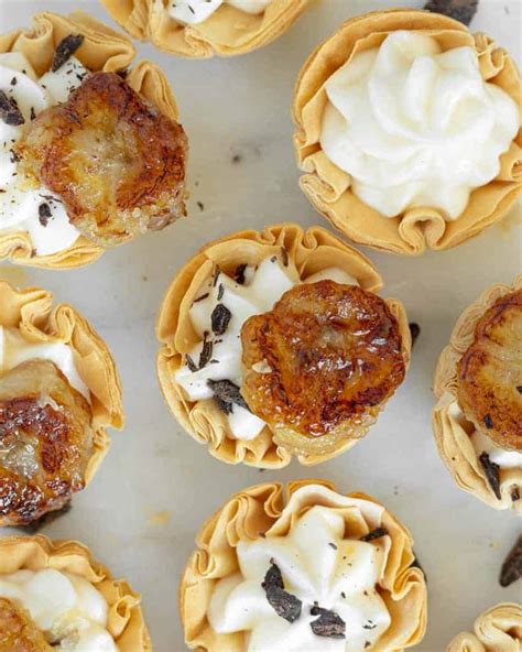 easy-caramelized-banana-phyllo-cups-siftnwhisk image