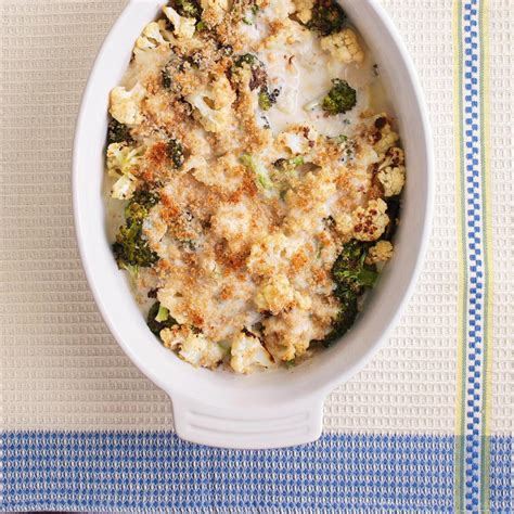 cauliflower-broccoli-gratin-recipe-eatingwell image