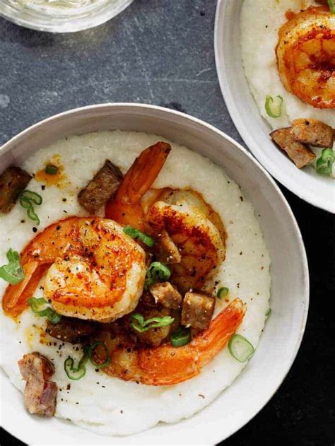 shrimp-and-grits-recipe-spoon-fork-bacon image