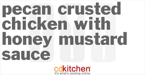 pecan-crusted-chicken-with-honey-mustard-sauce image