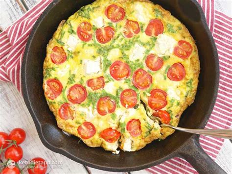 quick-frittata-with-tomatoes-and-cheese-ketodiet-blog image