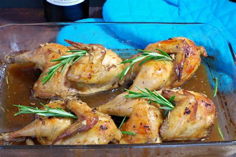 baked-cornish-hens-in-rosemary-wine-sauce-food image